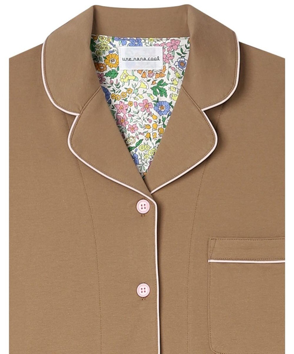 une nana cool 【綿100%】60/2 やわらか天竺 半袖開襟パジャマ MADE WITH LIBERTY FABRIC 