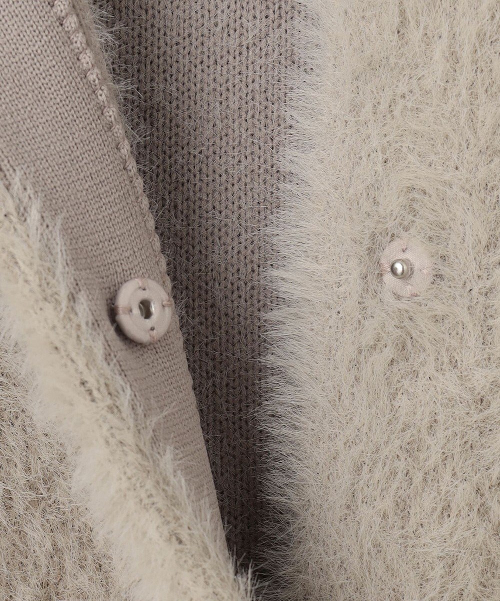 ANY SIS L 【洗える】シャギーニット アウター 