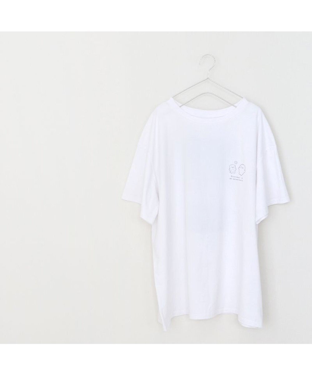 Mother garden しろたん ビッグ Ｔシャツ 半袖 バックプリント 《入道雲》 フリーサイズ 
