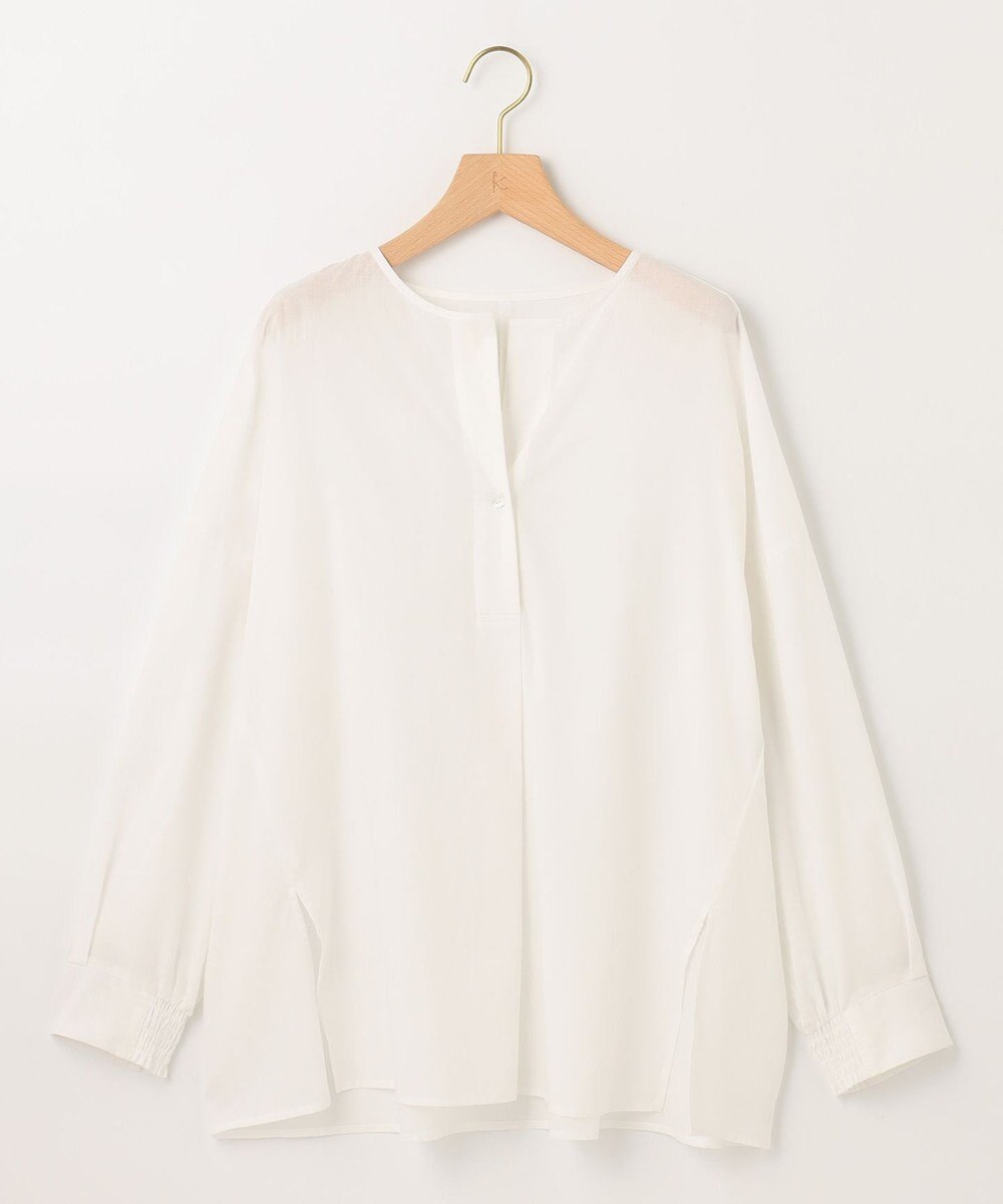 組曲 【洗える】ナチュラルローンスキッパー ブラウス 