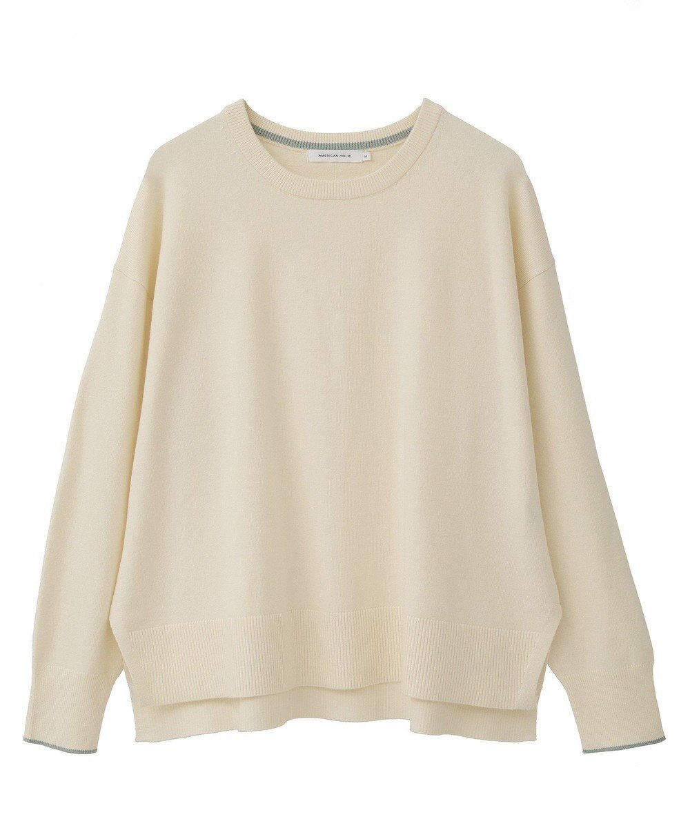 AMERICAN HOLIC バイパチクルーネックニットプルオーバー 