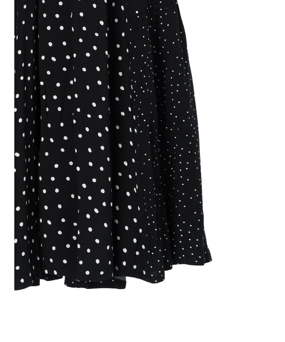 AMERICAN HOLIC 切替ドットフレアスカート 