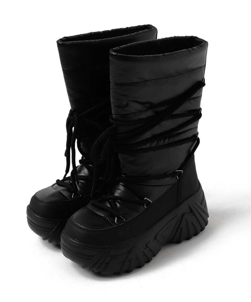 WEGO レースアップパテッドブーツ 