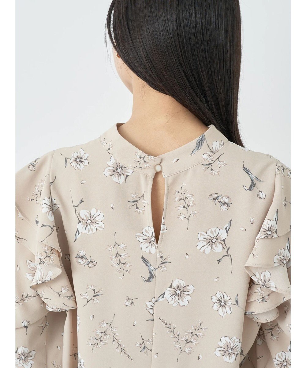 earth music&ecology フリルスリーブブラウス 