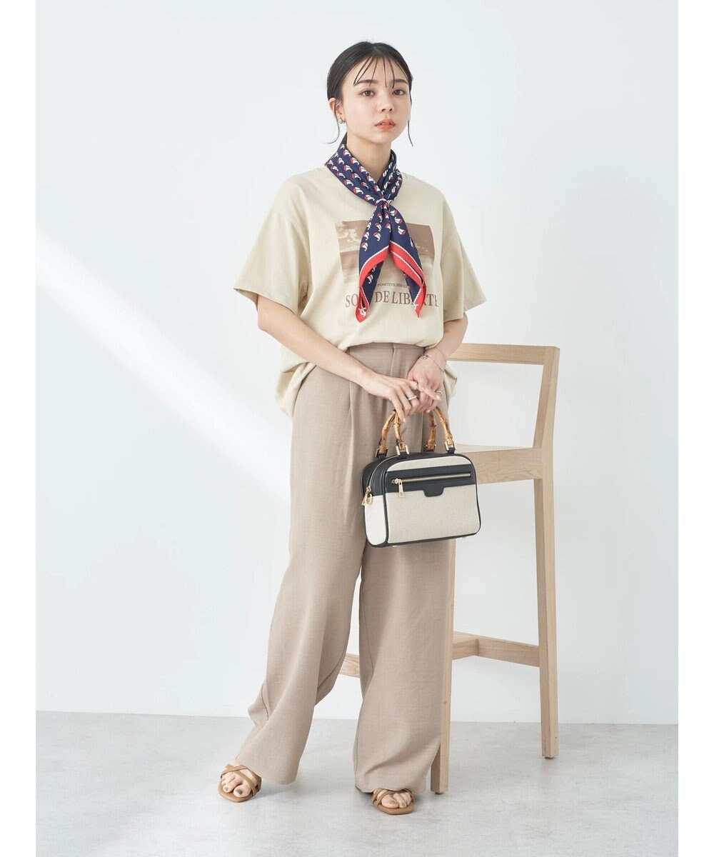 earth music&ecology タックワイドパンツ 