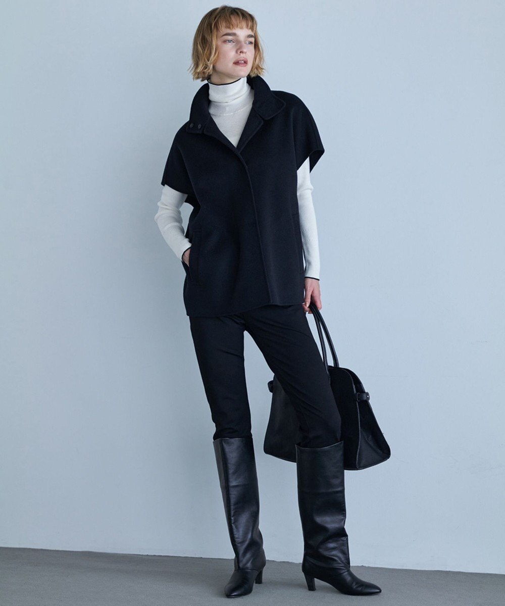 ICB L 【洗える】 ストレッチポンチ レギンスパンツ 