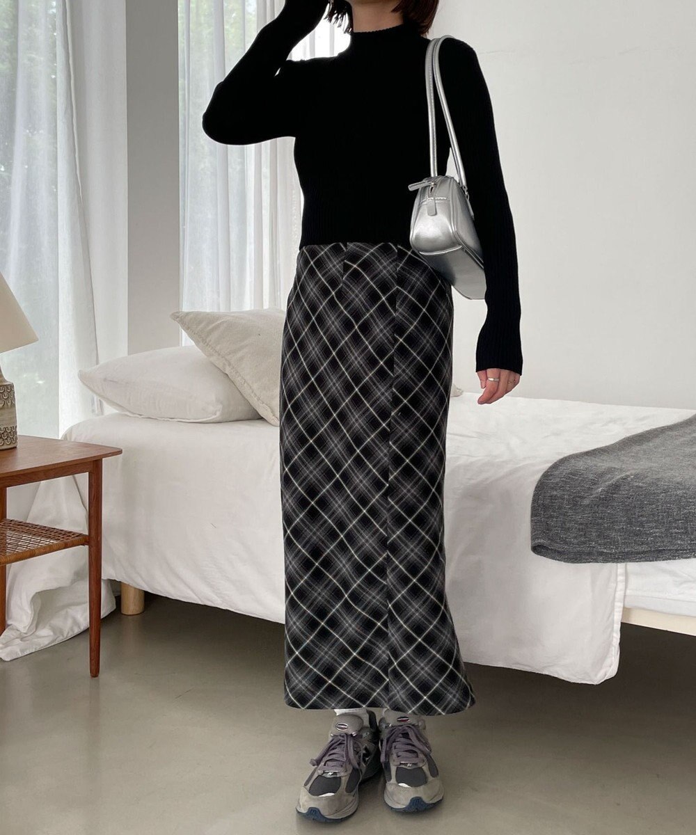 WEGO リブハイネックショートニット 