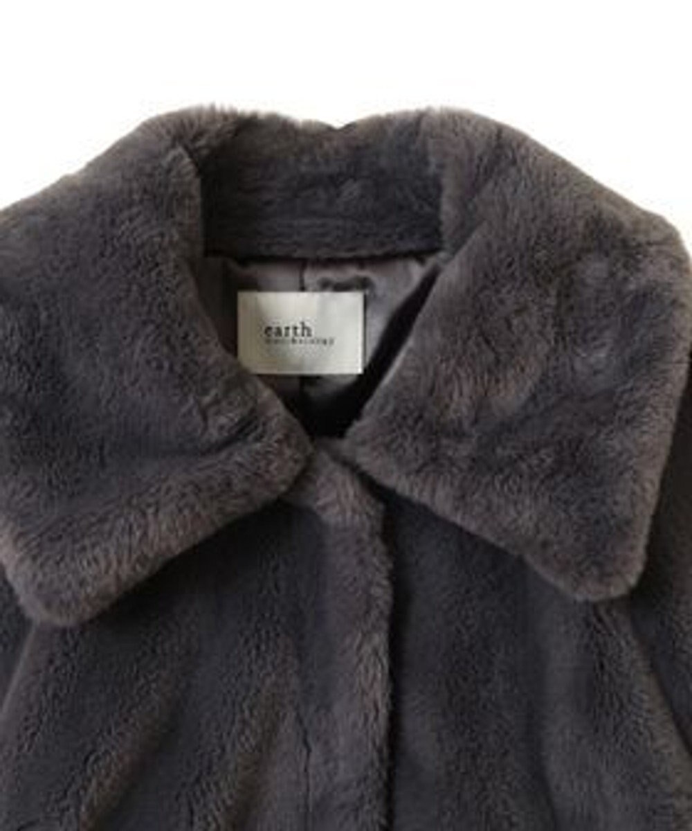 earth music&ecology ファーショートコート 