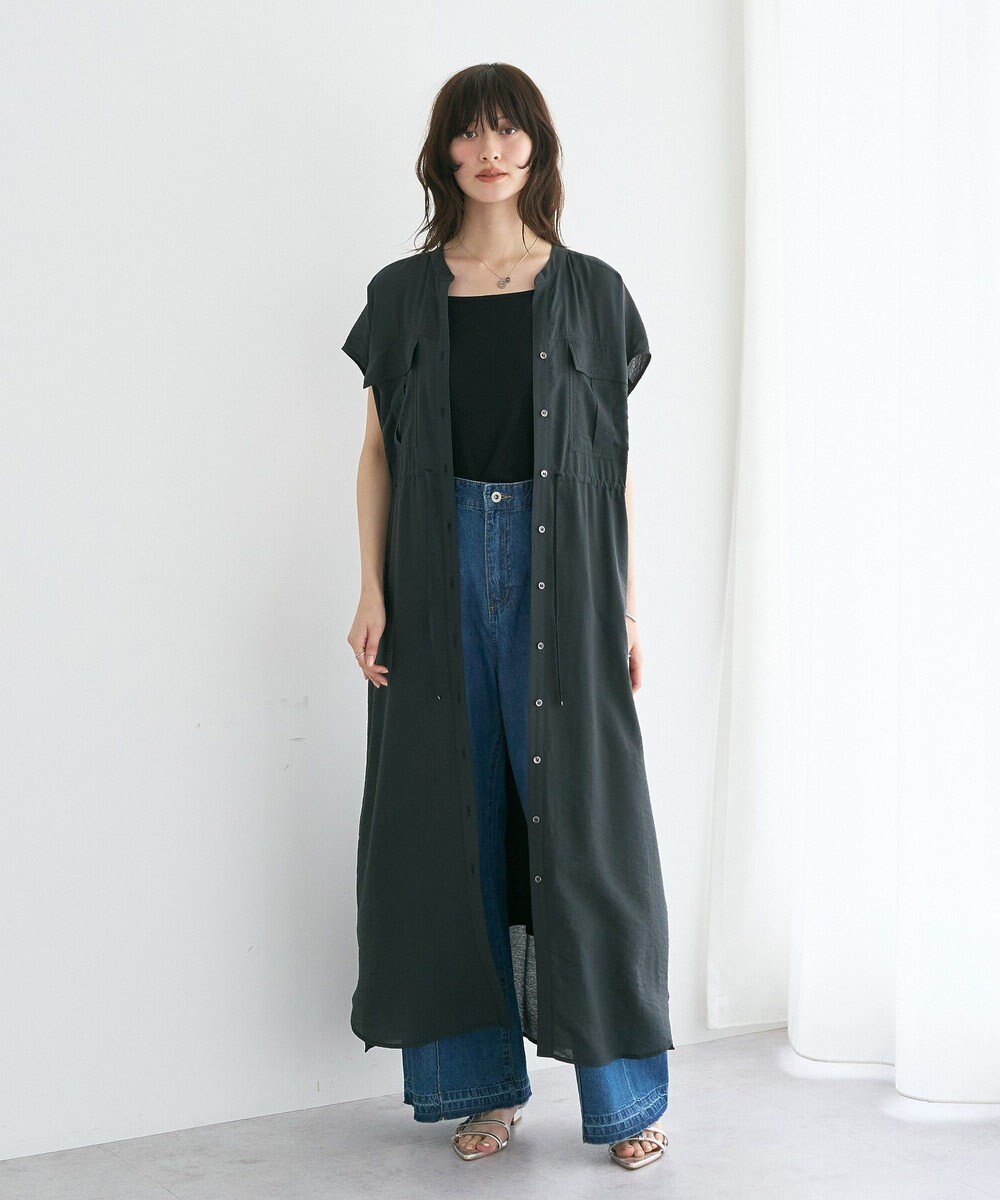 YECCA VECCA ミリタリースキッパーシャツワンピース 