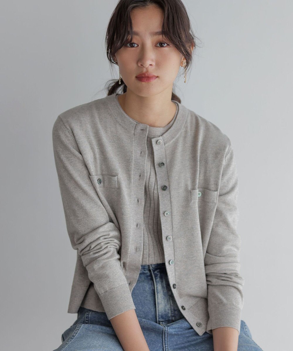 組曲 S ラメアンサンブル ニット 