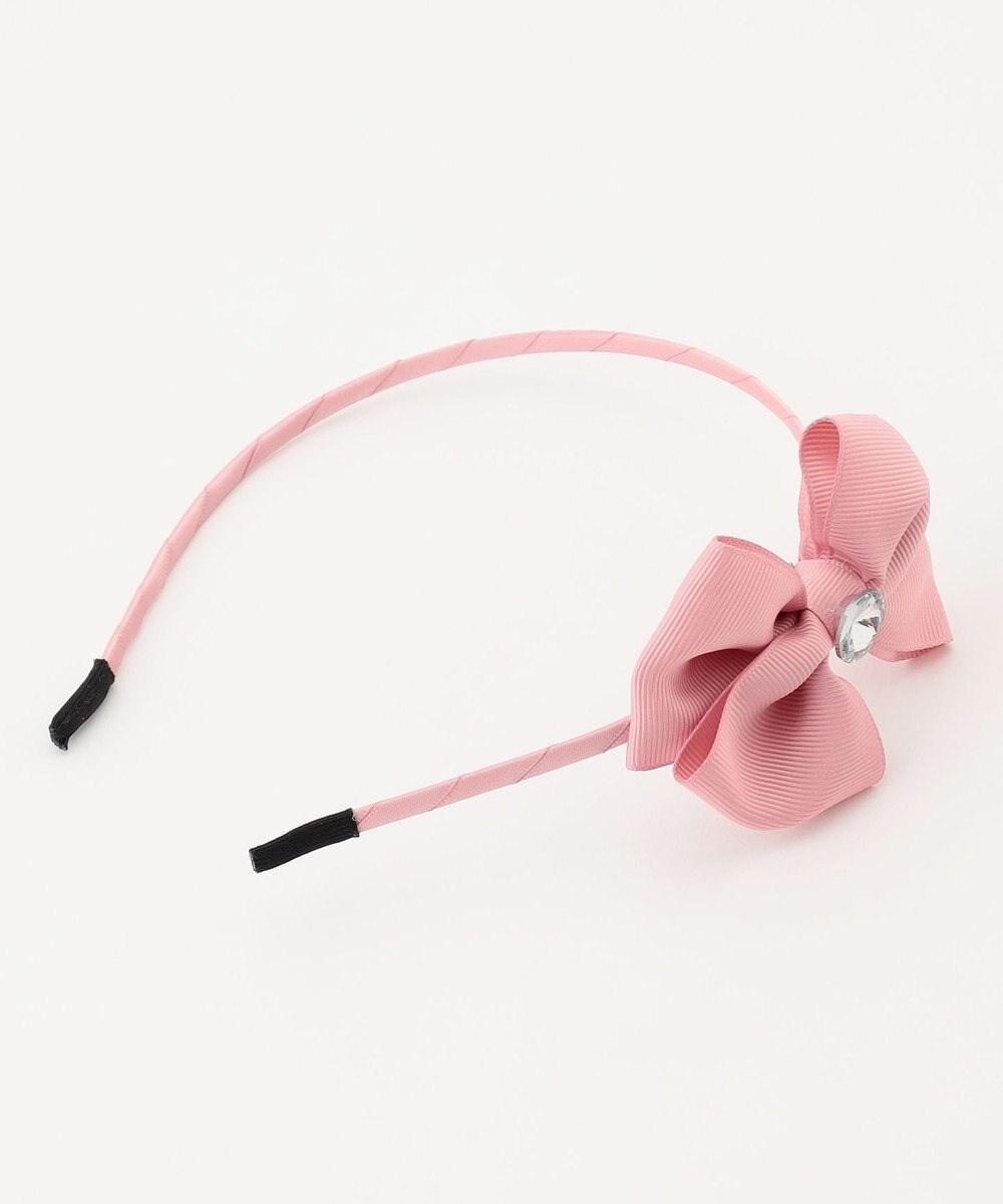 ANY KIDS リボン×ビジューカチューシャ 