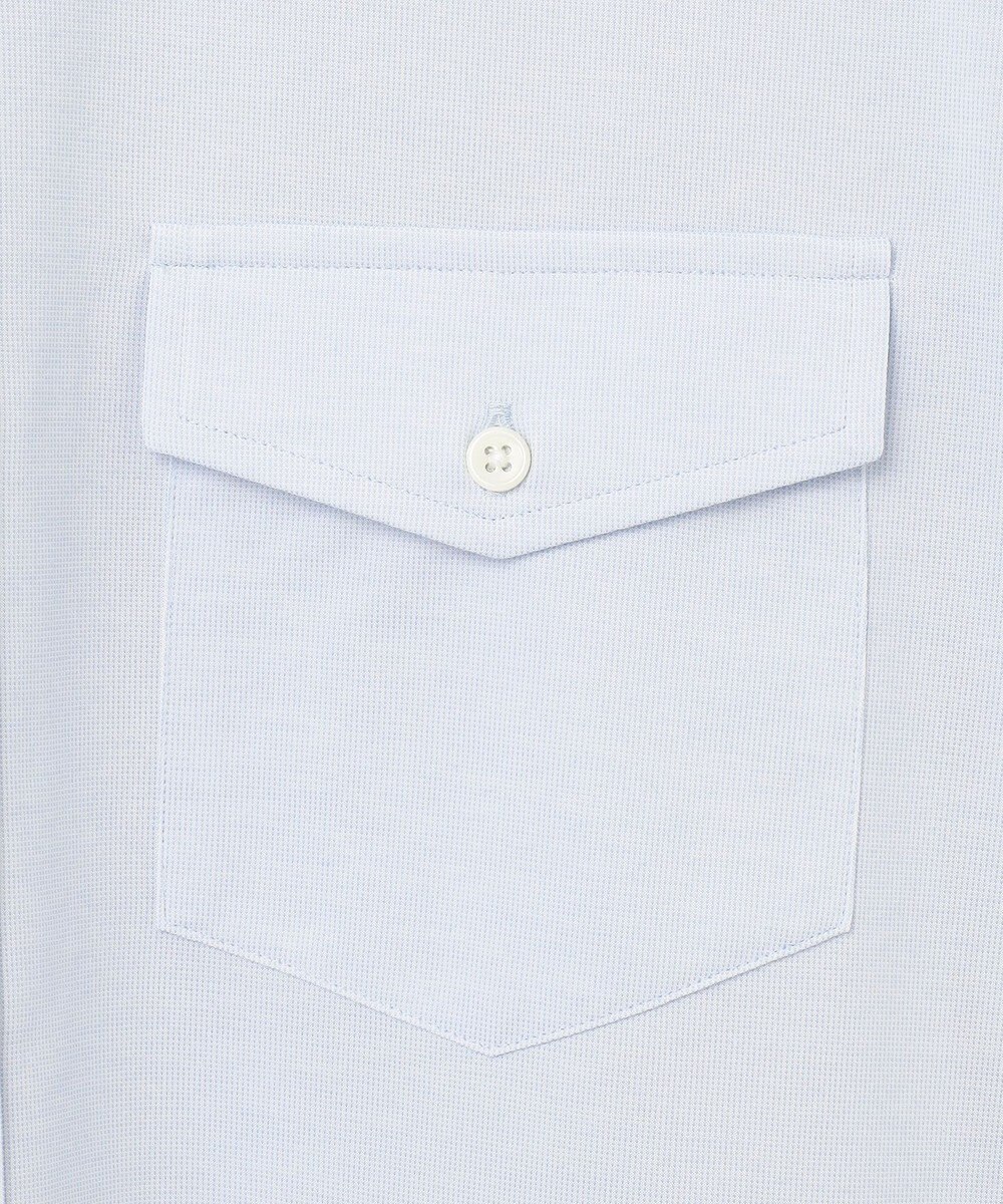 J.PRESS MEN 【KING SIZE】ピンチェックジャージ バンドカラーシャツ 