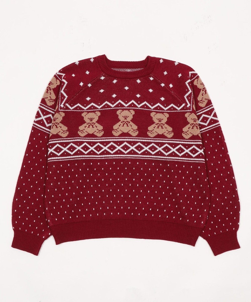 WEGO ノルディックベアニットプルーバー 