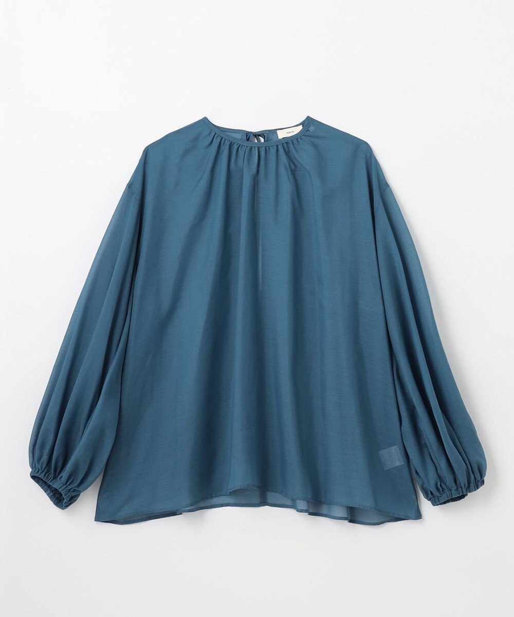 NAVE 【Nave】ブライトシアーボイル ギャザーブラウス 