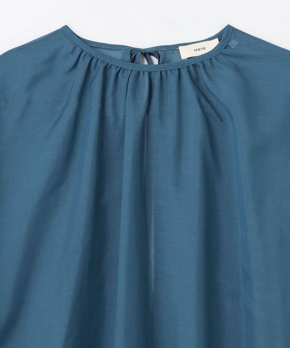 NAVE 【Nave】ブライトシアーボイル ギャザーブラウス 