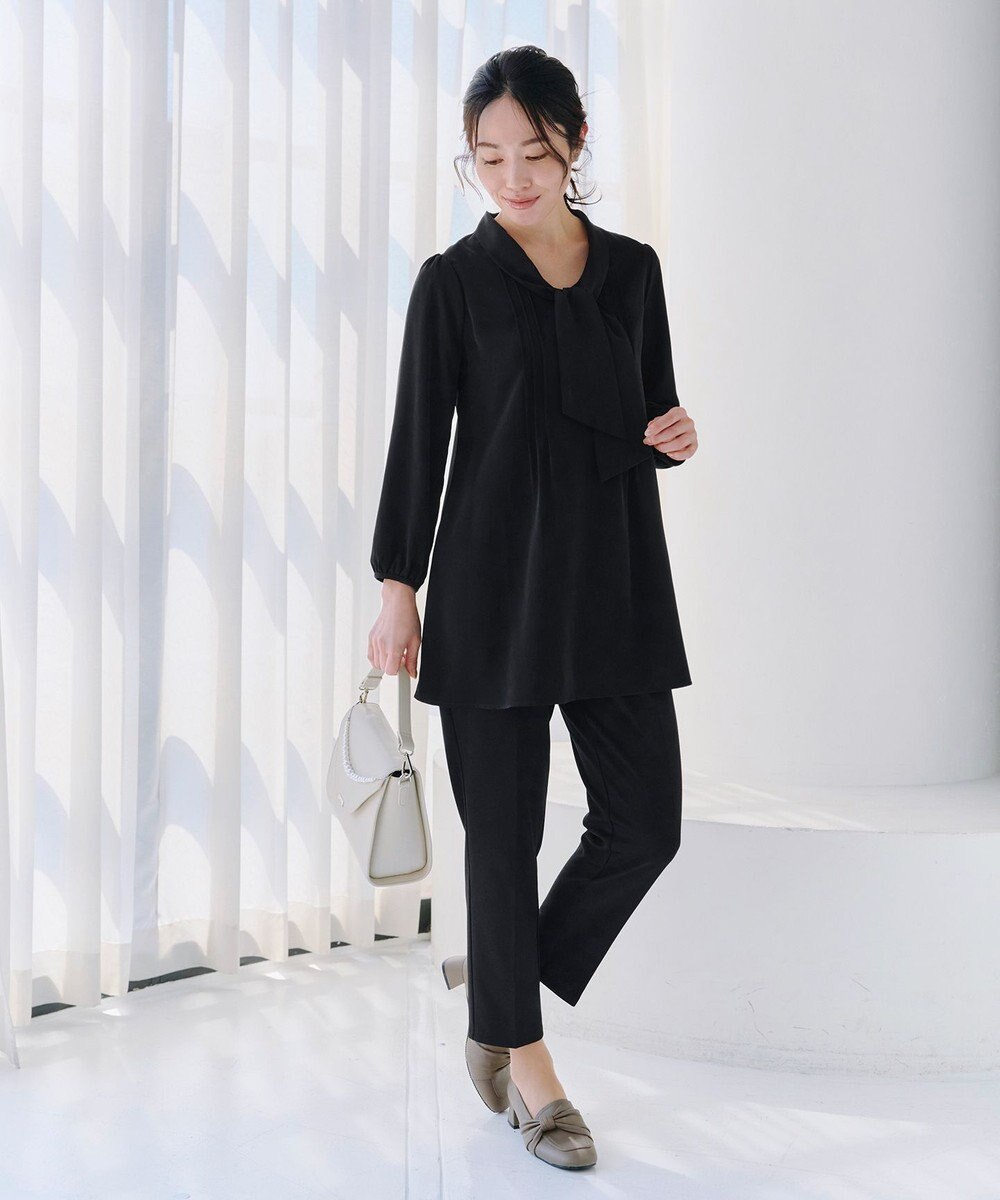 Tiaclasse 【洗える】ボウタイチュニック 