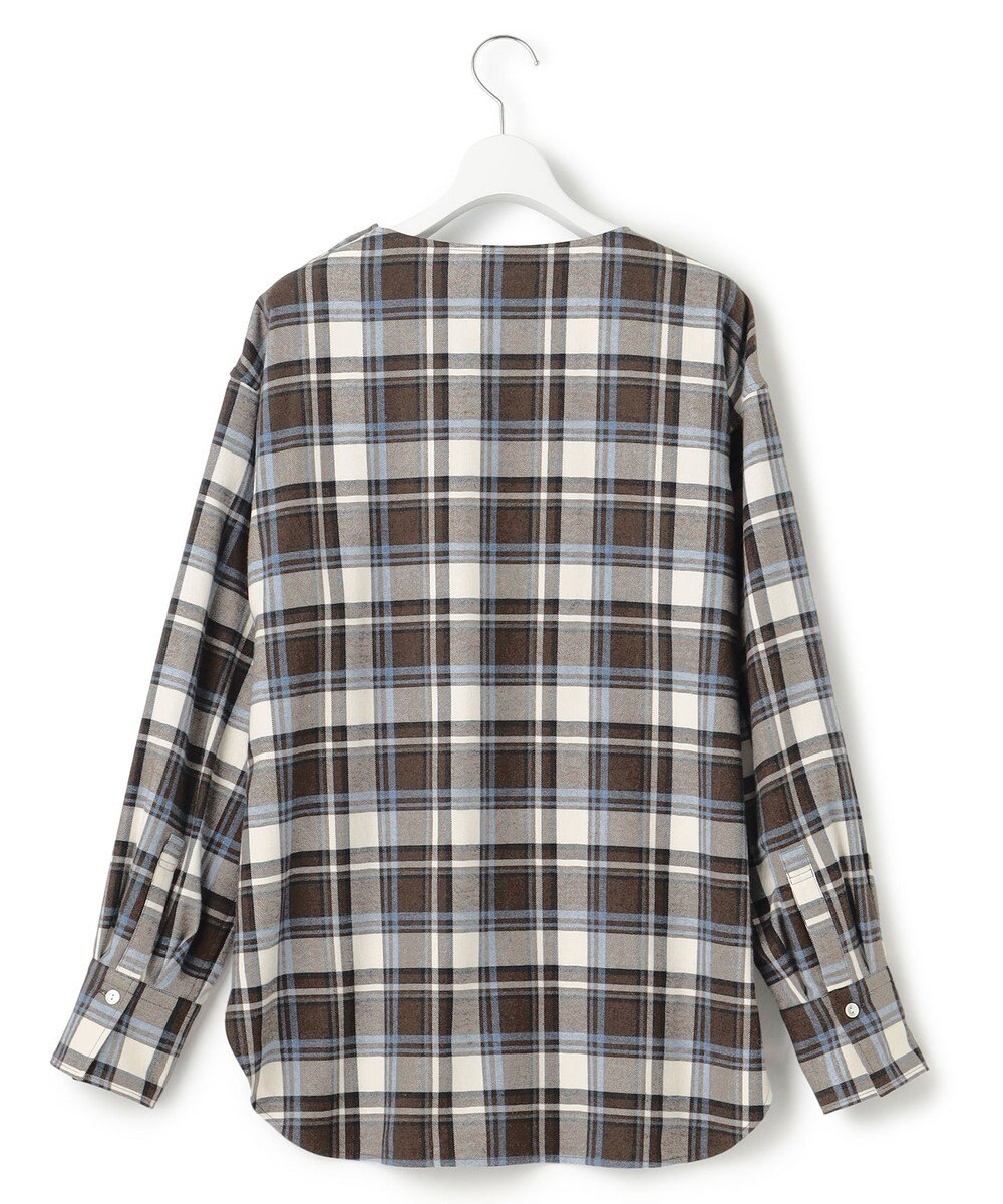 23区 S 【洗える】CANCLINI メルトン チェック ブラウス 