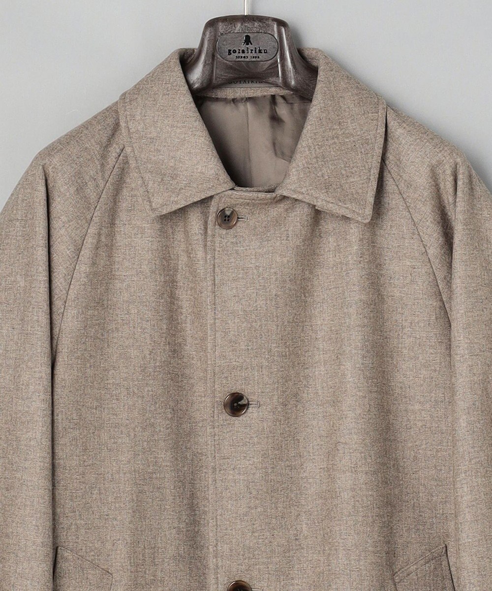 GOTAIRIKU 【薄中綿仕様】スーパーライトウエイトカシミヤブレンド ステンカラーコート 