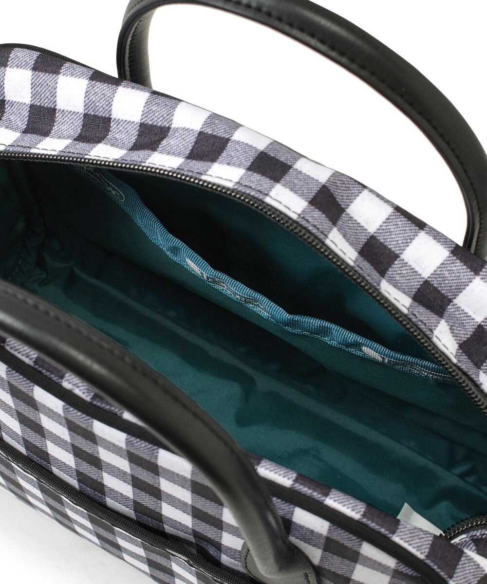 LeSportsac SQUARE TH CROSSBODY/アップタウンギンガム/ブラック 