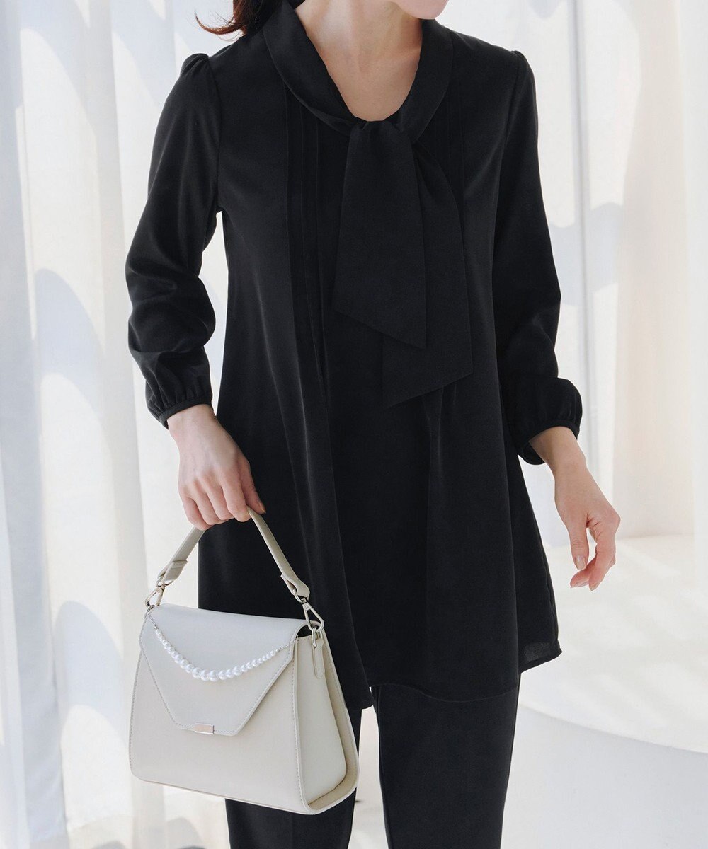 Tiaclasse 【洗える】ボウタイチュニック 