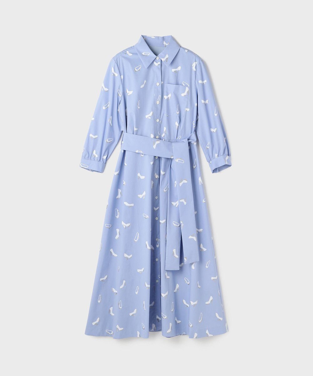 GRACE CONTINENTAL ヒールプリントシャツドレス 