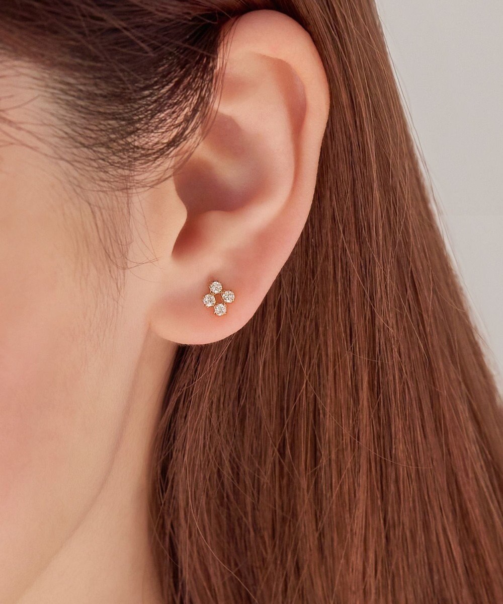 Phoebe 【K10】スウィートフラワービジューピアス 