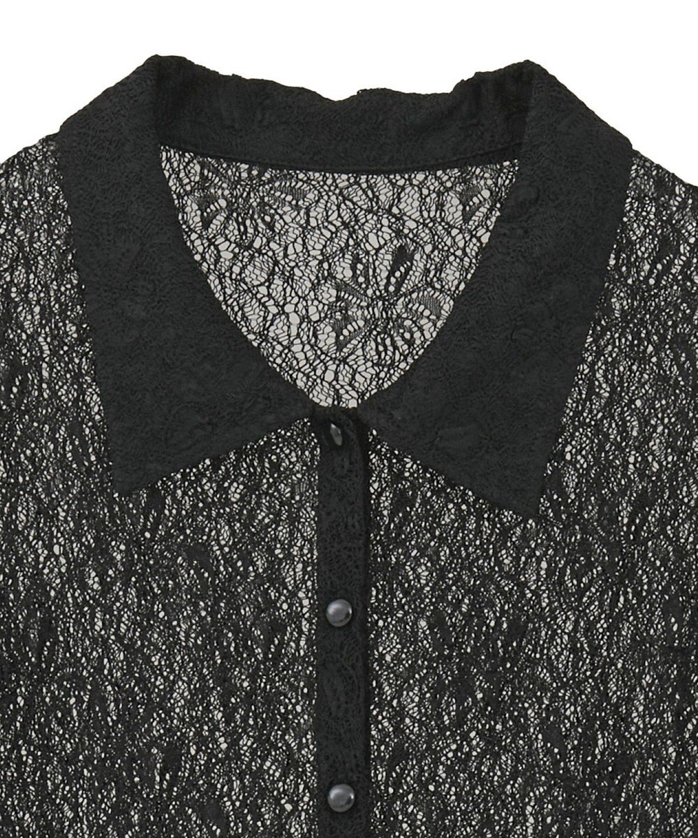 earth music&ecology ストレッチレースシャツ 