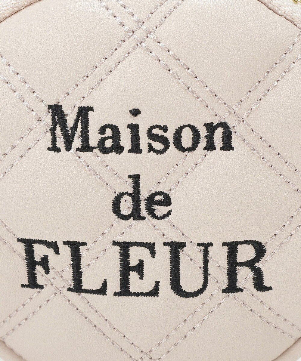 Maison de FLEUR ラウンドキルティングコインケース 