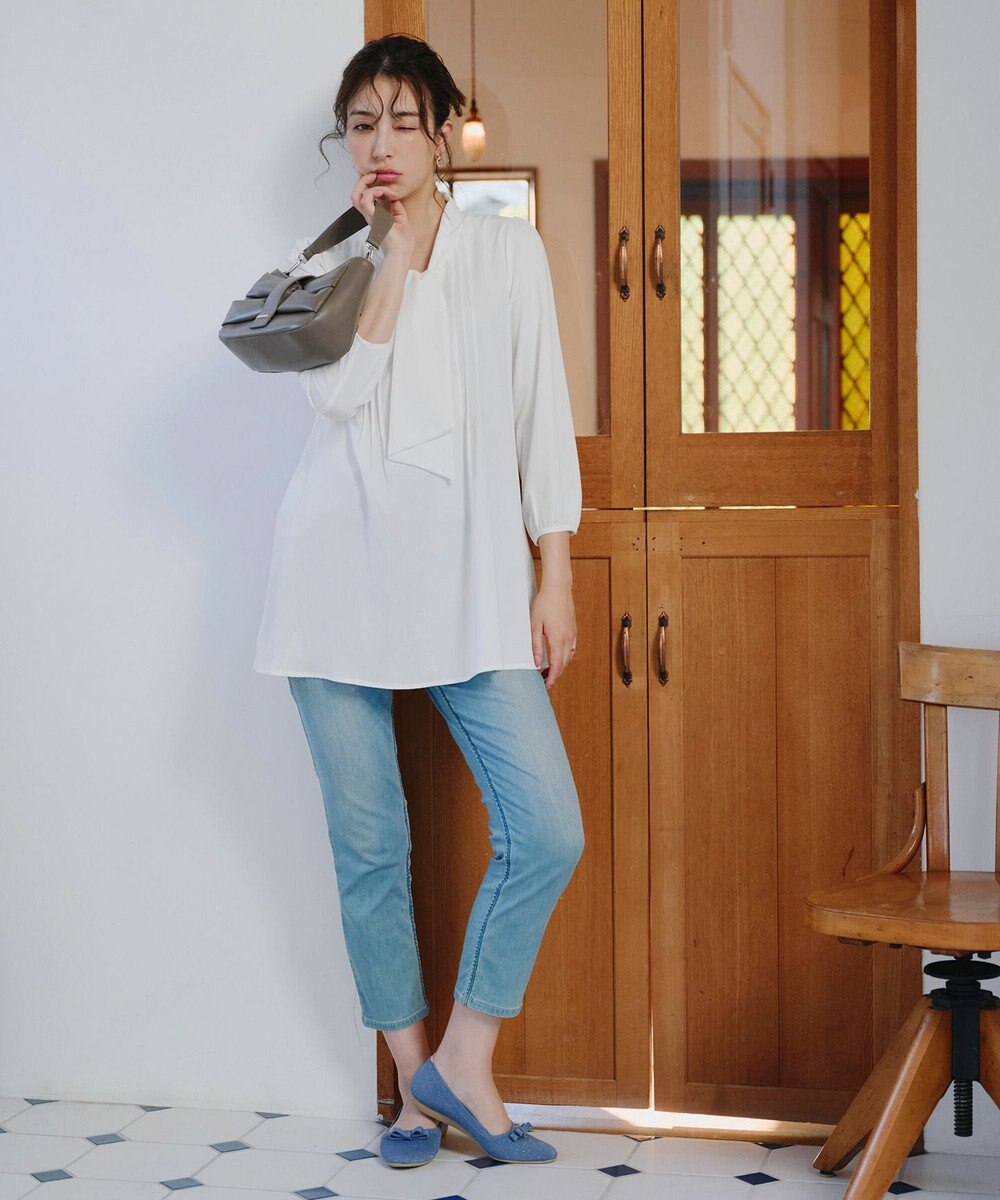 Tiaclasse 【洗える】ボウタイチュニック 