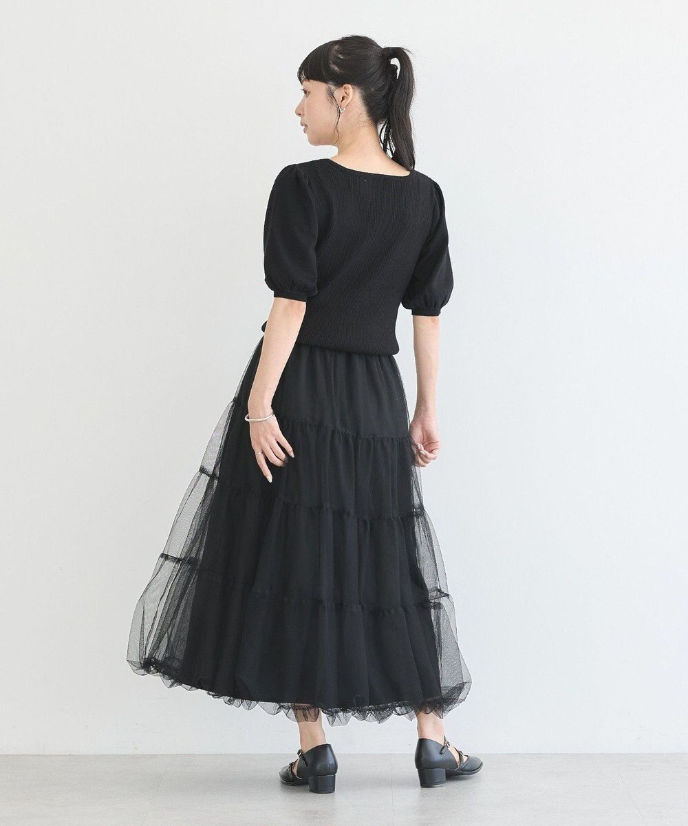 earth music&ecology ビット付きニットプルオーバー 