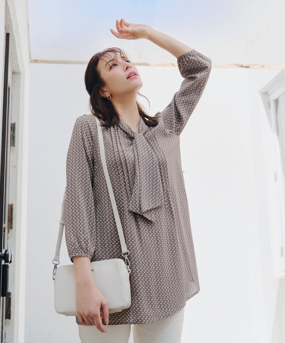 Tiaclasse 【洗える】ボウタイチュニック 