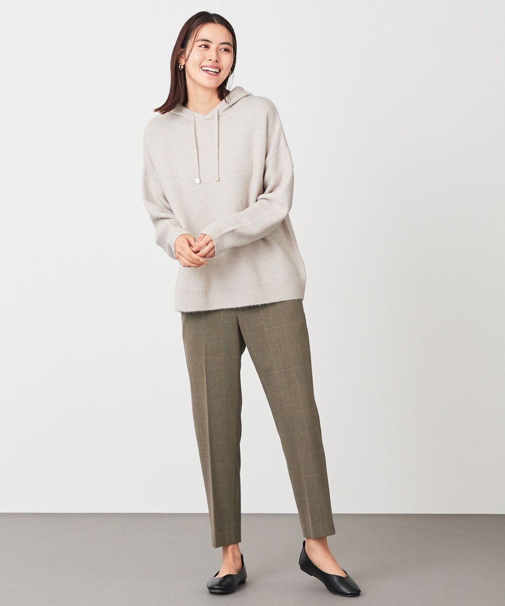 ANY 【ウエストゴム/ストレッチ/裏起毛】シークレットウォーム　テーパードパンツ 