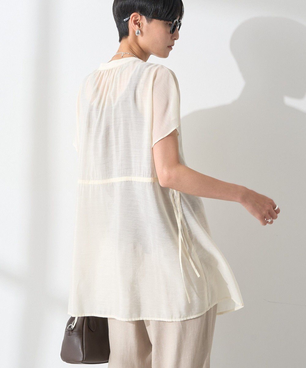 AMERICAN HOLIC ウエストドロストフレンチスリーブブラウス 