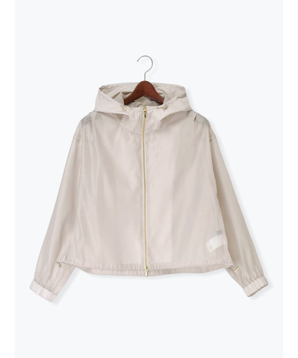 Te chichi ショートシアーフーディーブルゾン 