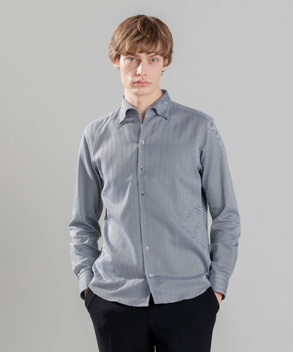 JOSEPH HOMME ツイルヘリンボンクレイジー　イタリアンカラー 