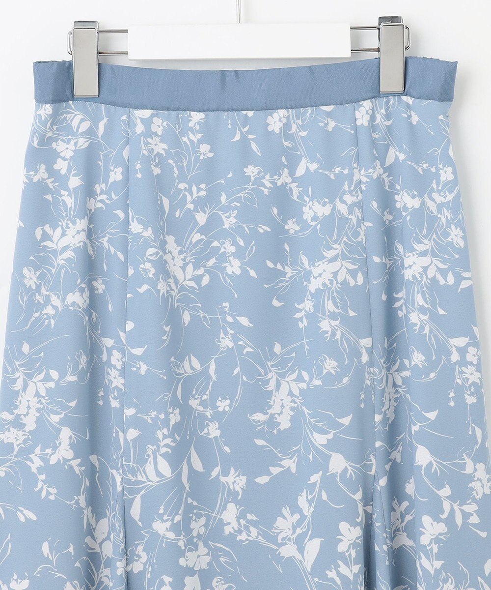 自由区 【XSサイズ～/洗える】グラデーションフラワープリントマーメイドライン スカート 