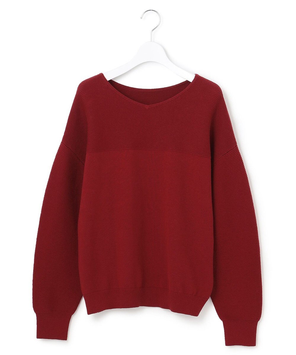 23区 【前後着用可能】コットンカシミヤ ニット 