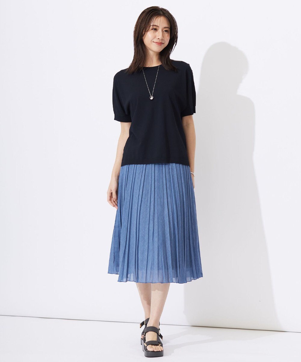 J.PRESS LADIES L 【洗える】レーヨンエリートストレッチ ドルマン ニット 