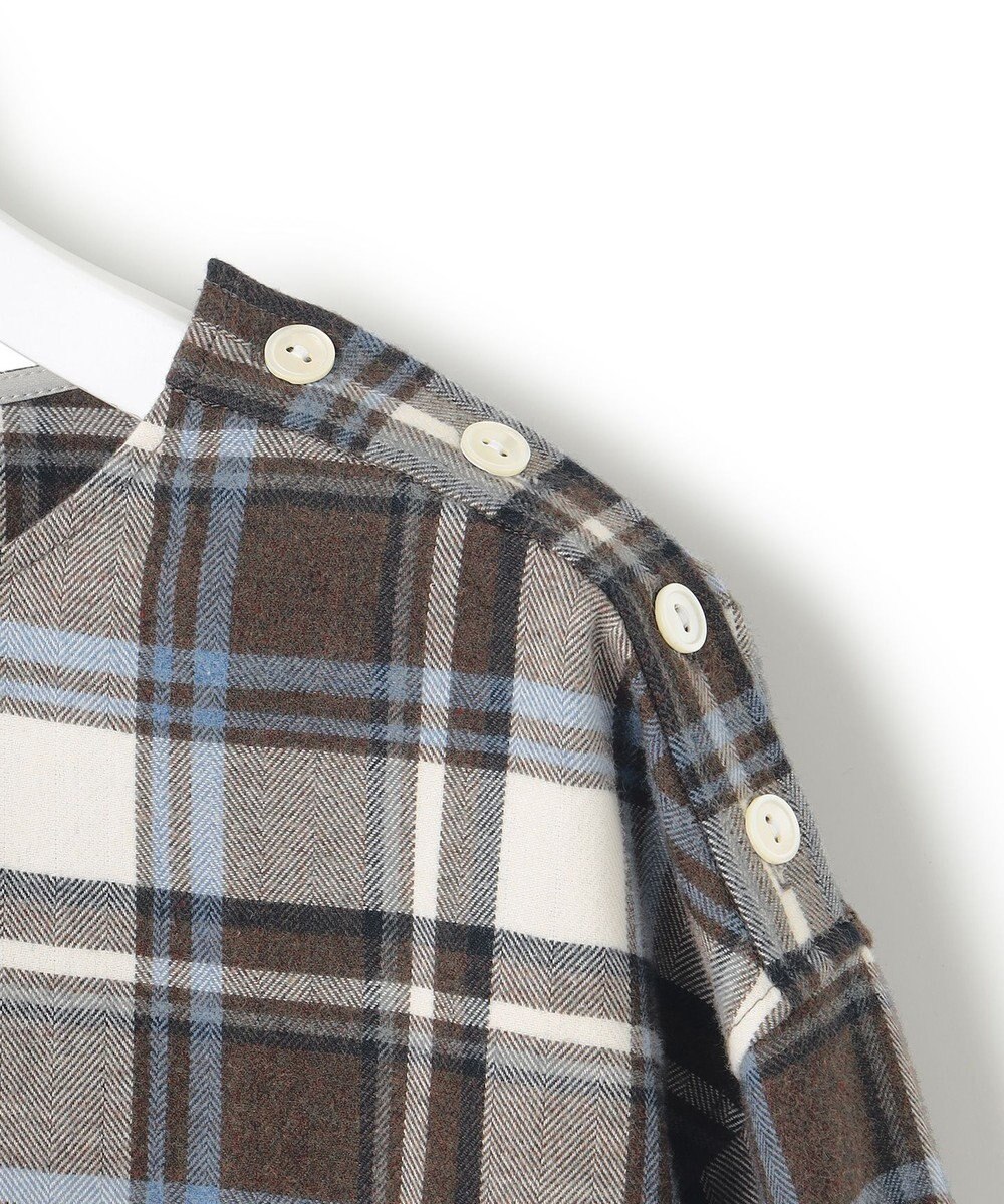 23区 S 【洗える】CANCLINI メルトン チェック ブラウス 