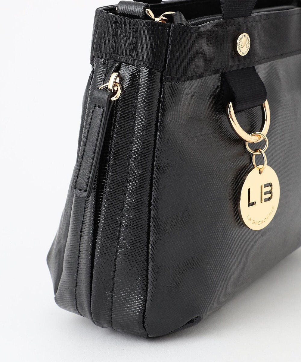 LA BAGAGERIE 【コットン×ポリウレタン】シャイニーミニマムトート 