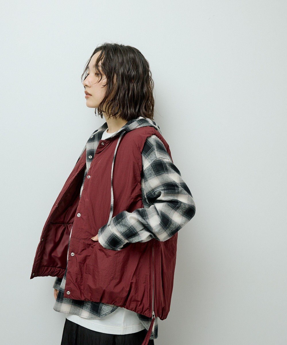 Green Parks サイドZIP中綿コクーンベスト 