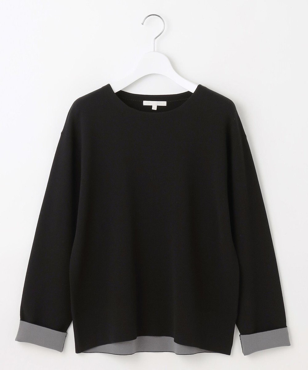 自由区 L 【カタログ掲載】レーヨンストレッチベーシックシルエット ニット 