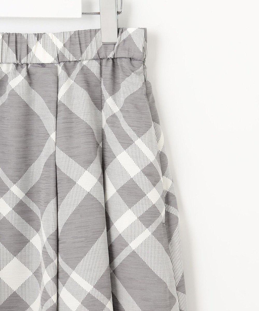 自由区 L 【洗える】スラブチェックプリント スカート 