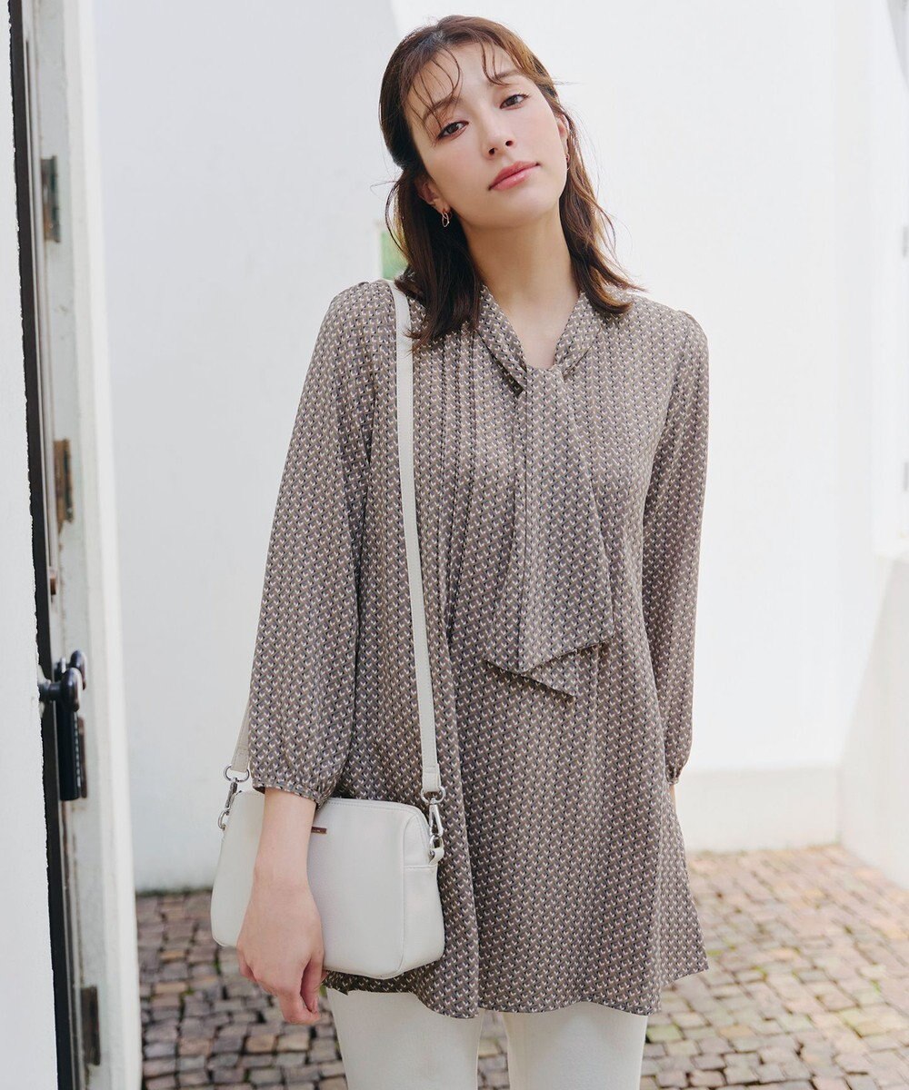 Tiaclasse 【洗える】ボウタイチュニック 