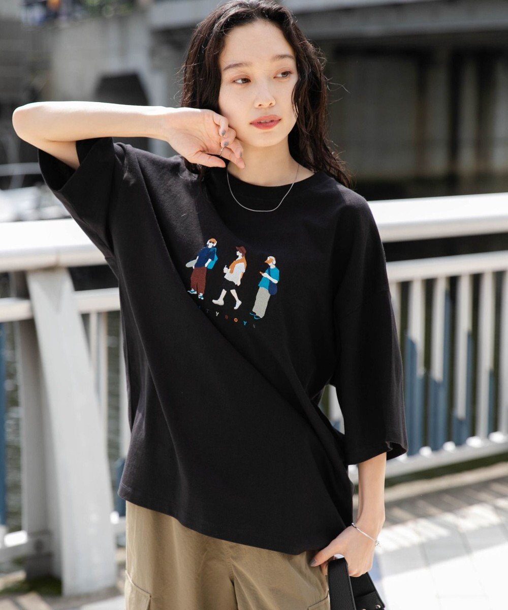 WEGO 【ユニセックス着用ITEM/綿100%/MLサイズ展開】CITY　BOYS　T（S） 