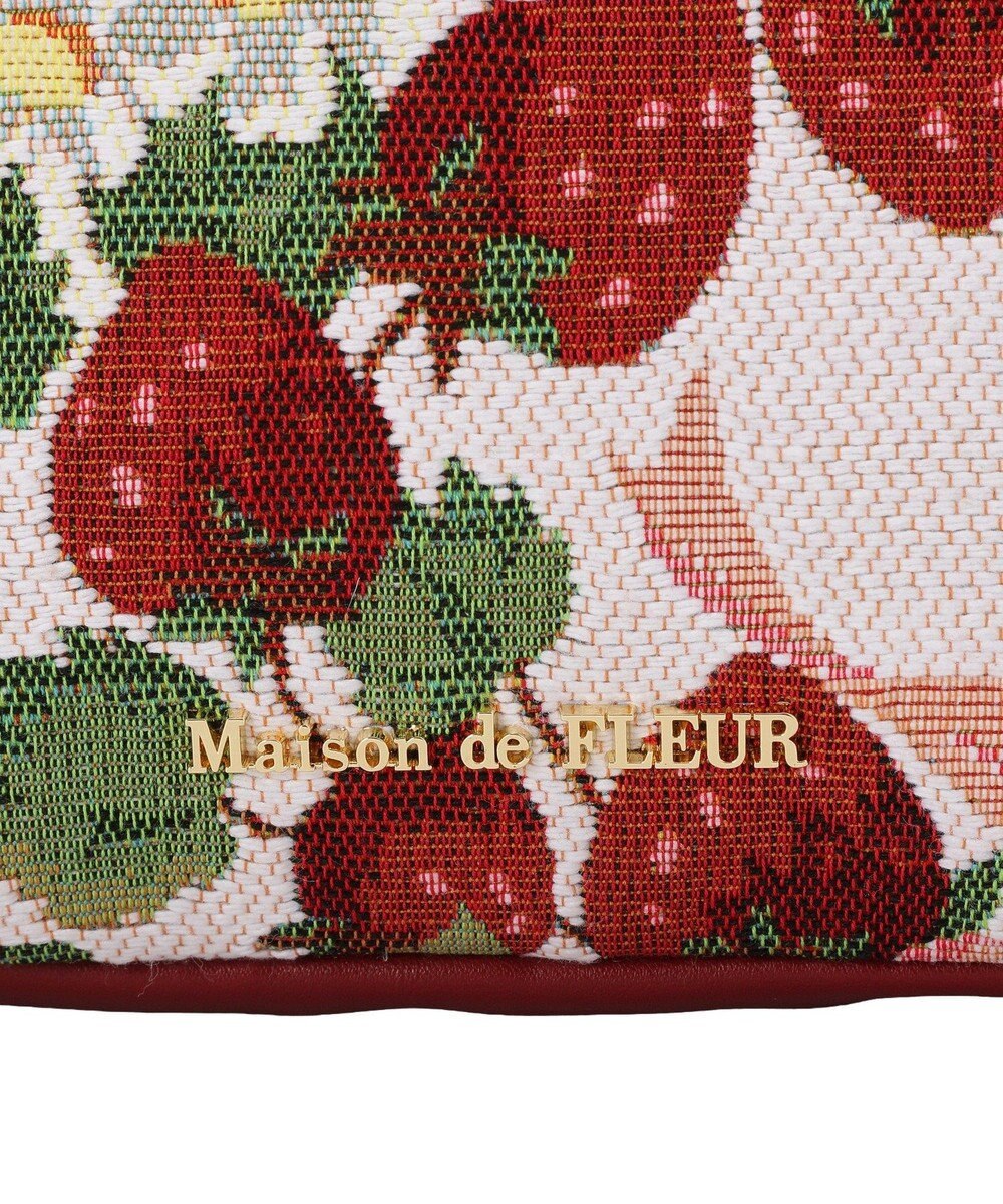 Maison de FLEUR いちごゴブラン2Wayボストンバッグ 
