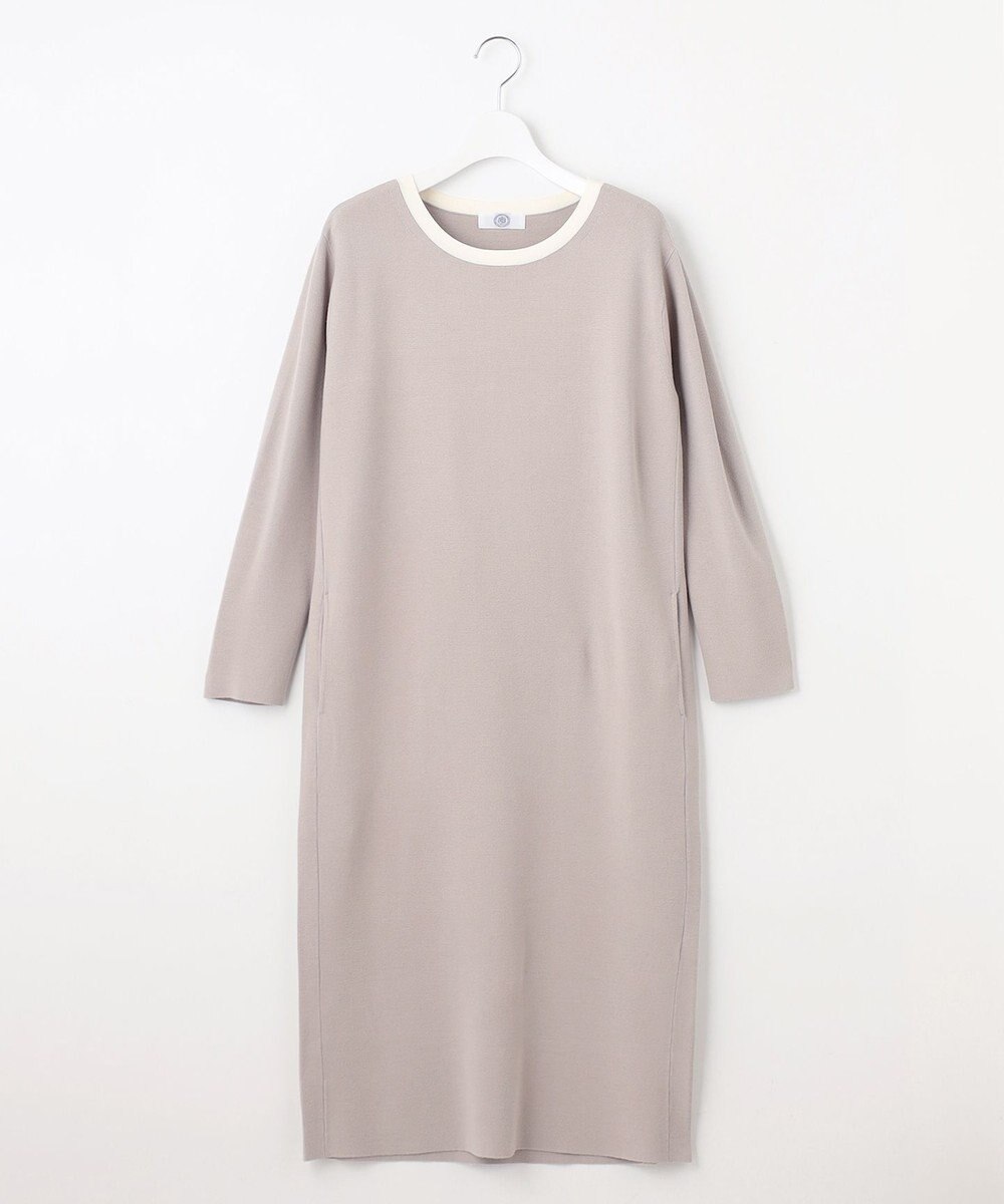 J.PRESS LADIES L 【WEB限定カラーあり・洗える】TRIM RAYON STRETCH ニット ワンピース 