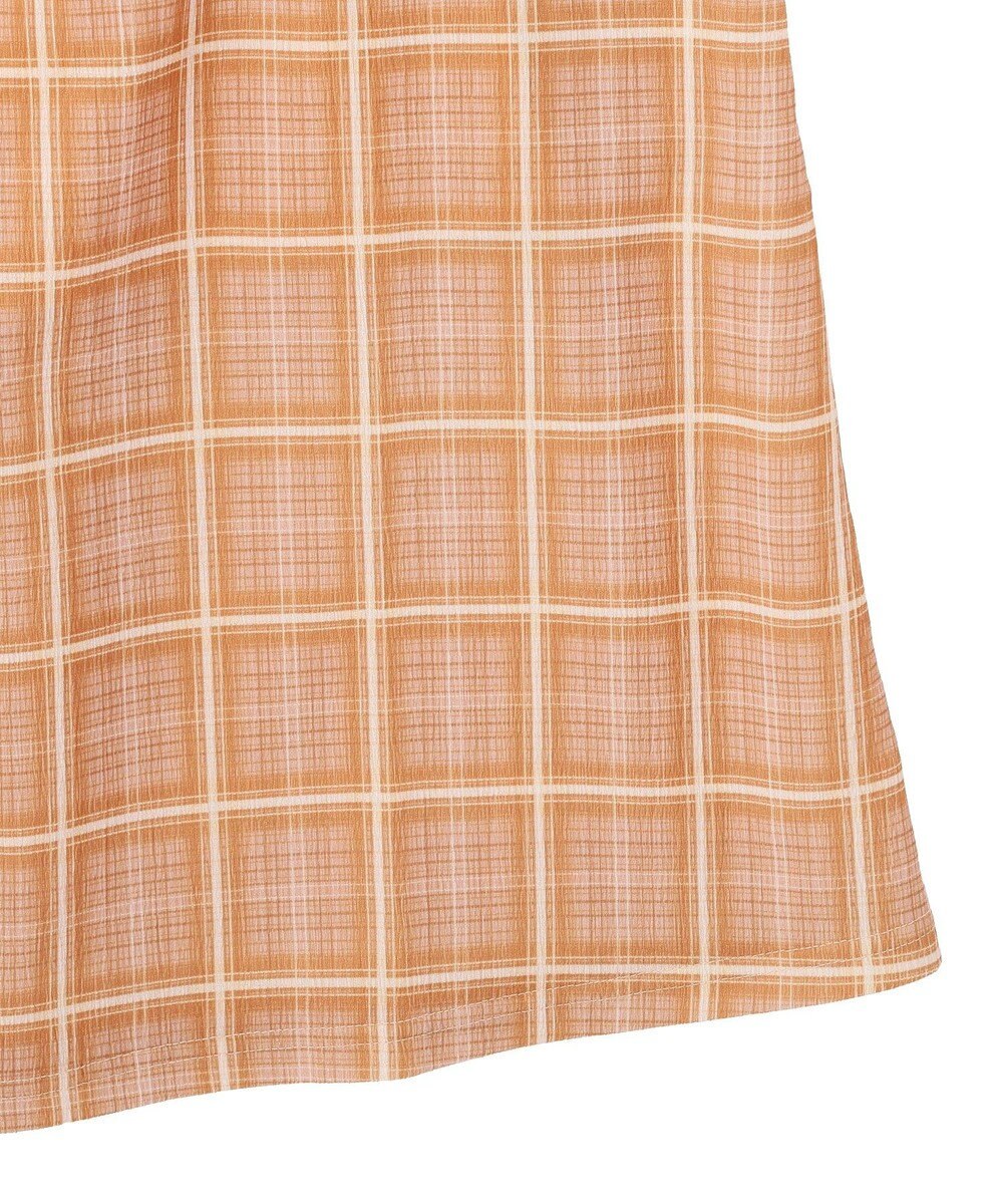 Green Parks ペプラムチェックキャミワンピース 