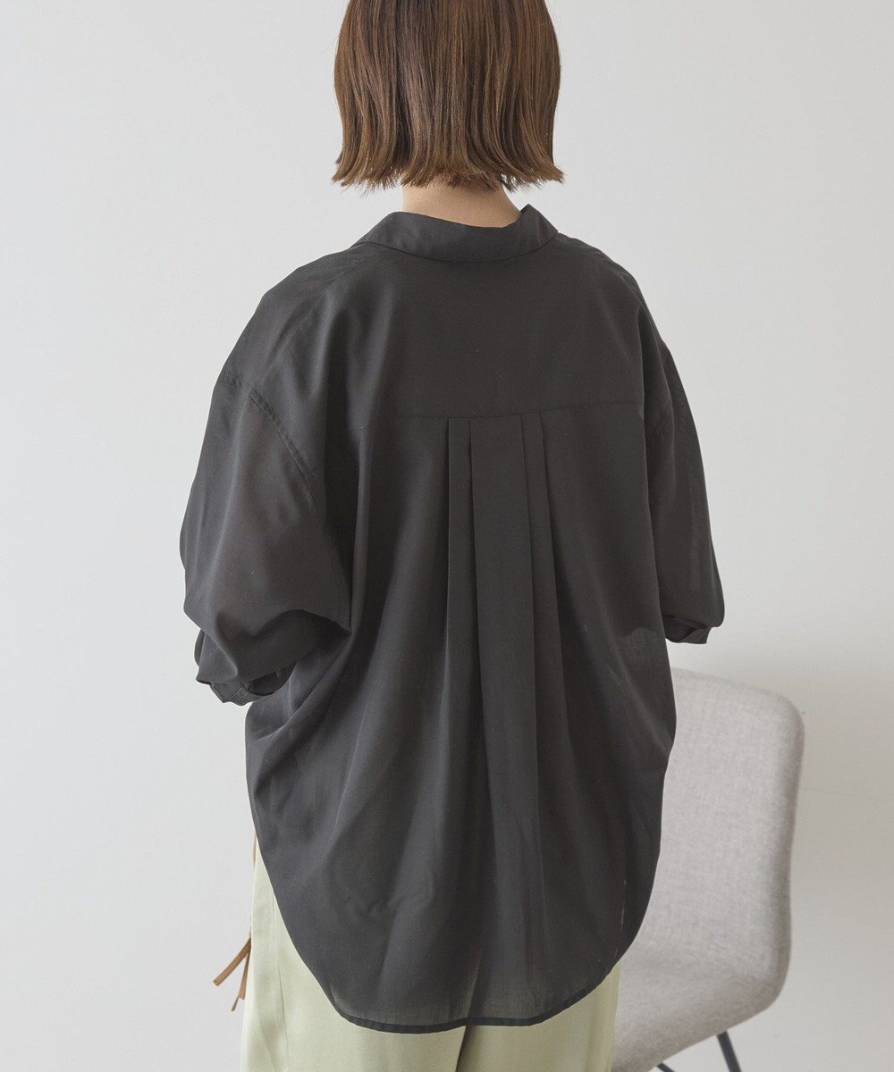 AMERICAN HOLIC 【イージーケア】シアーラウンドシャツ 