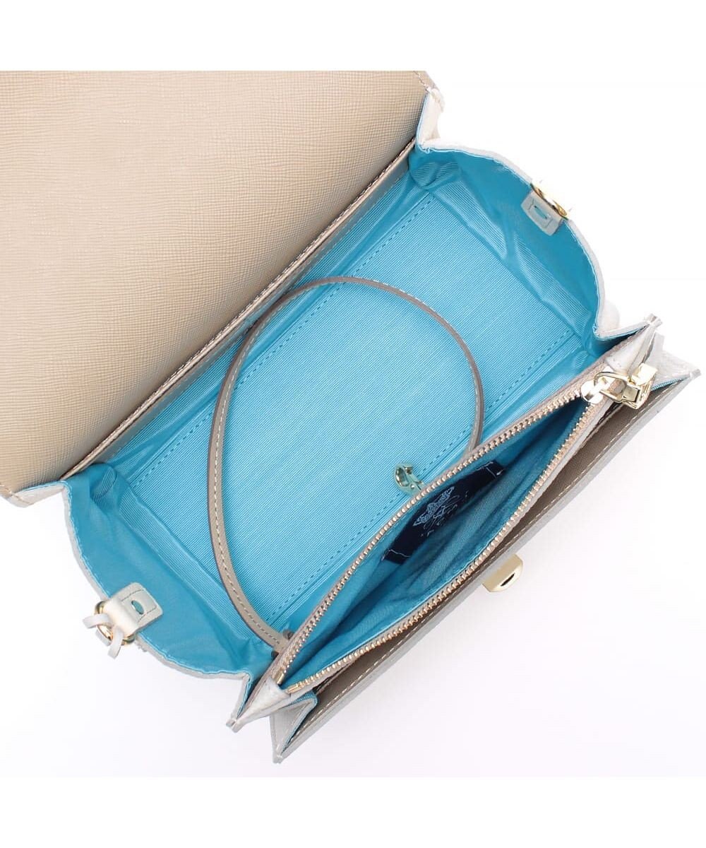 A.D.M.J. 【牛革】モーツァルト/バイカラーラウンドクラッチショルダー 